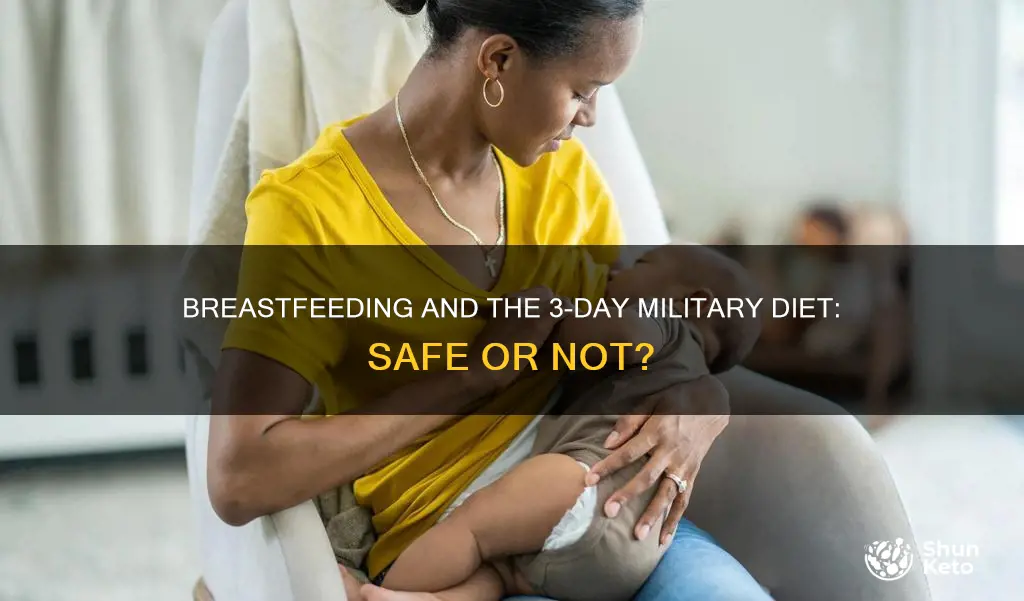 is the 3 day military diet safe while breastfeeding