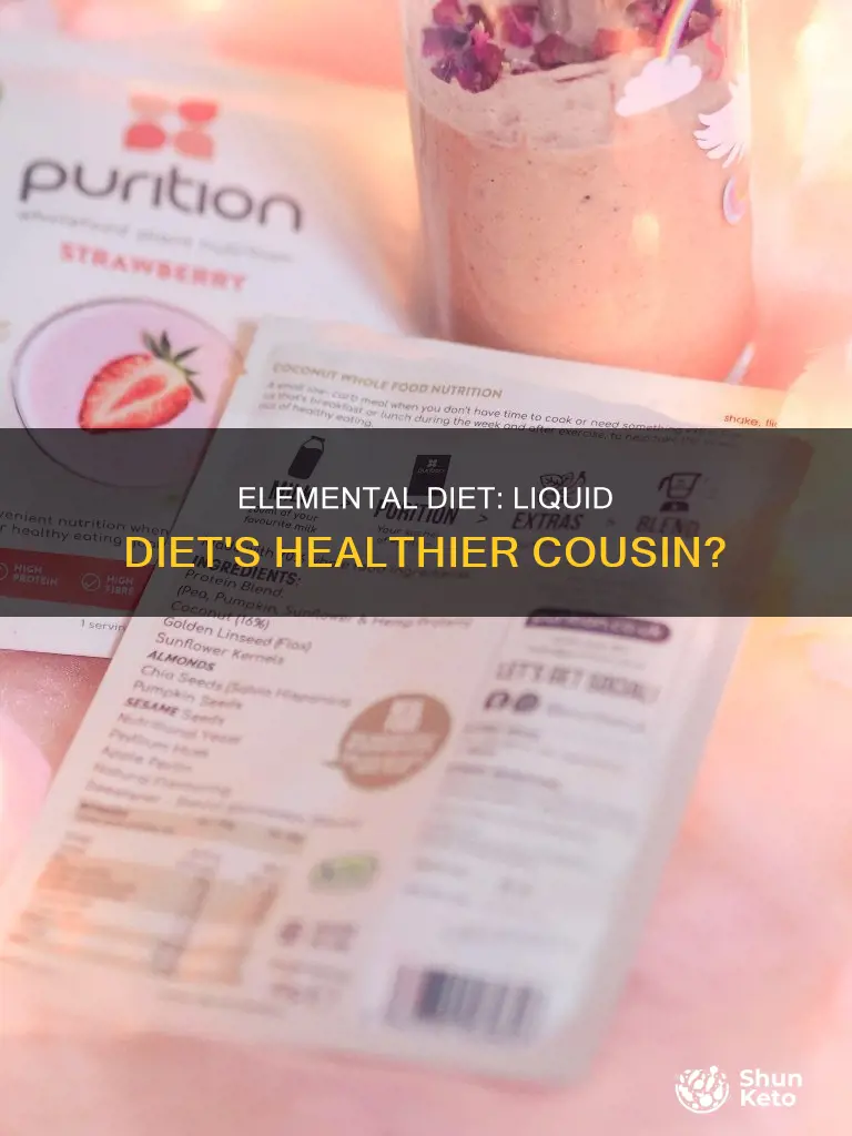 is the elemental diet a liquid diet