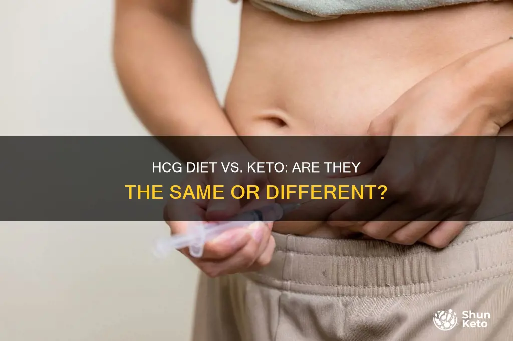 is the hcg diet and keto the same