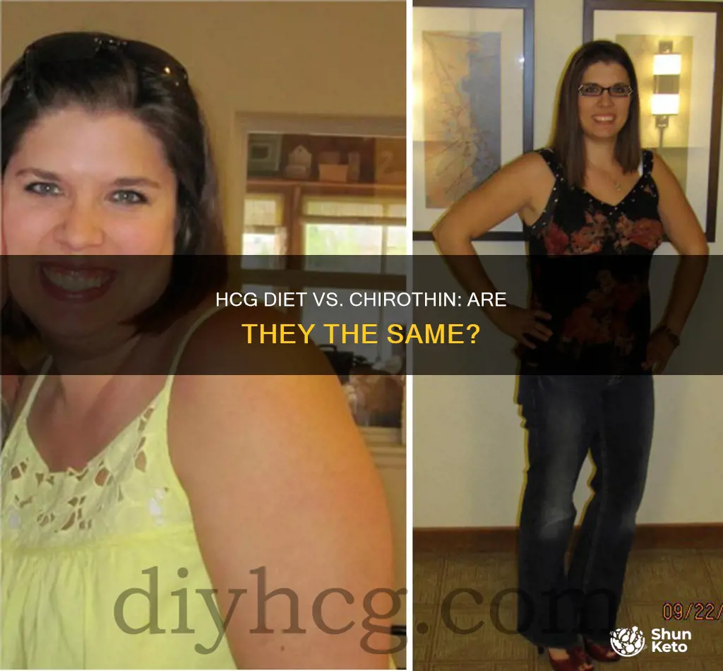 is the hcg diet the same as the chirothin diet