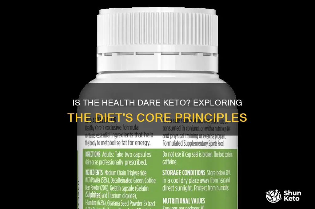 is the health dare a keto diet