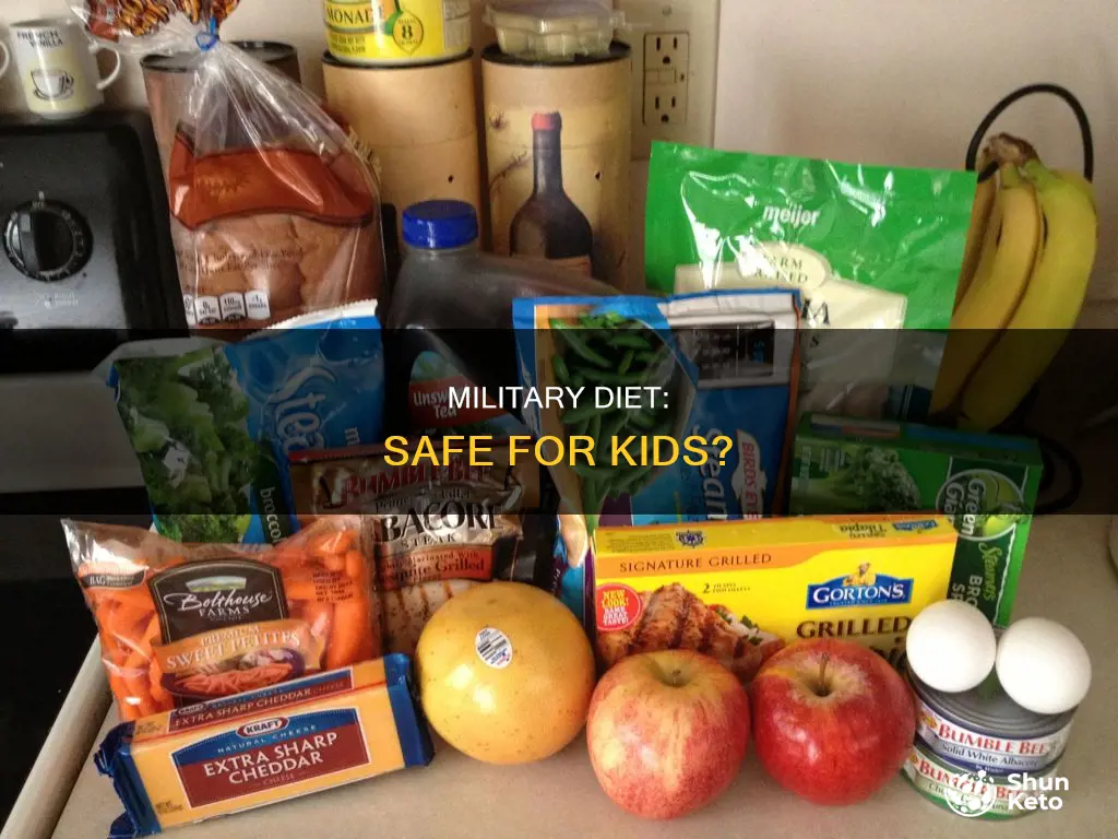 is the military diet safe for kids