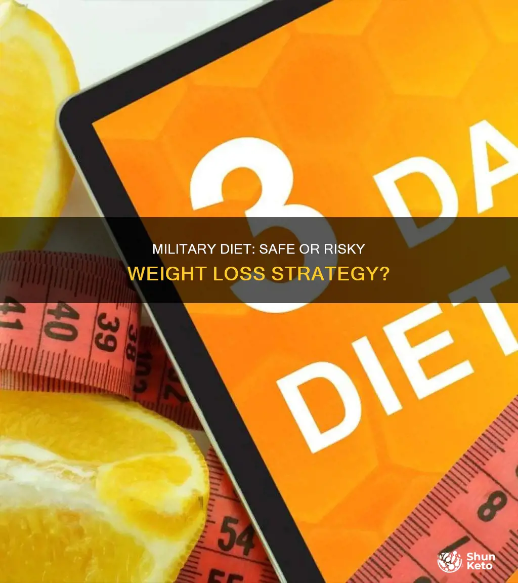 is the military diet safe