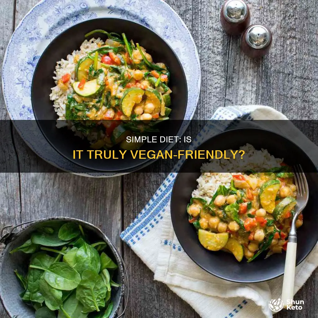 is the simple diet vegan