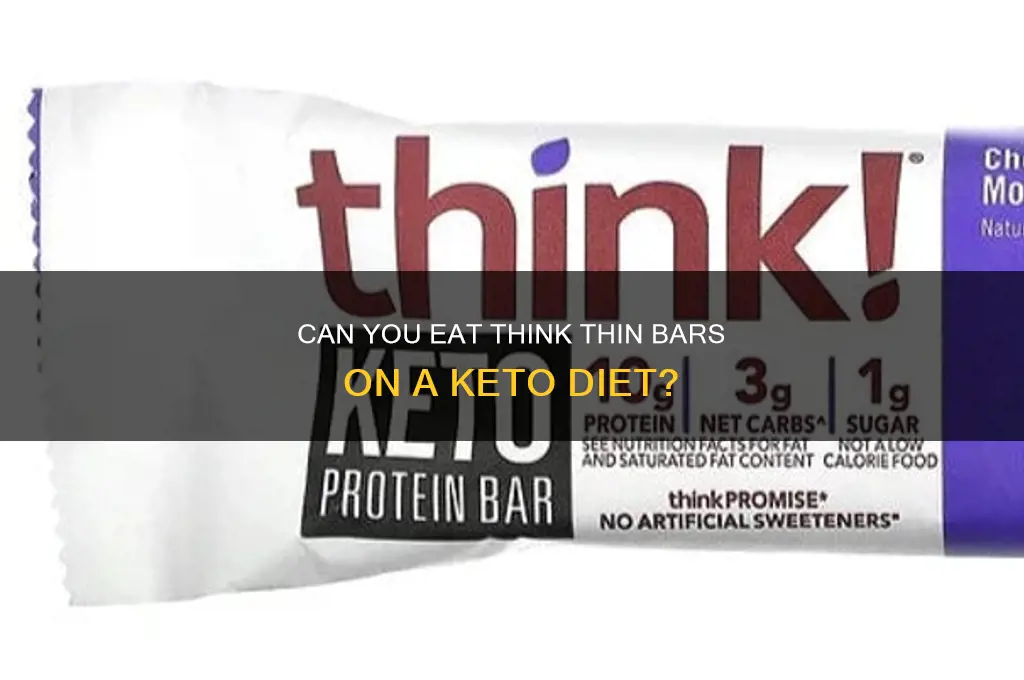 is the think thin bar allowed in keto diet