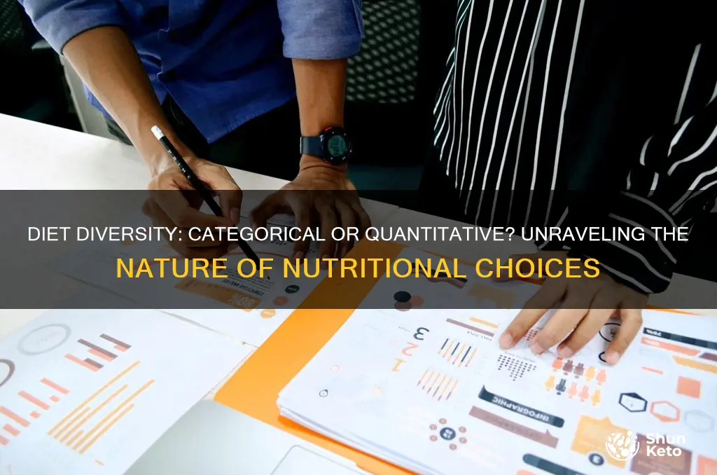 is the type of diet variable categorical or quantitative