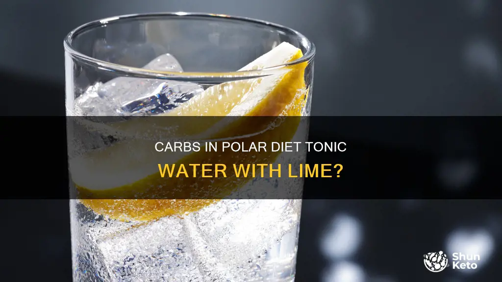 is ther carbs in polar diet tonic water with lime
