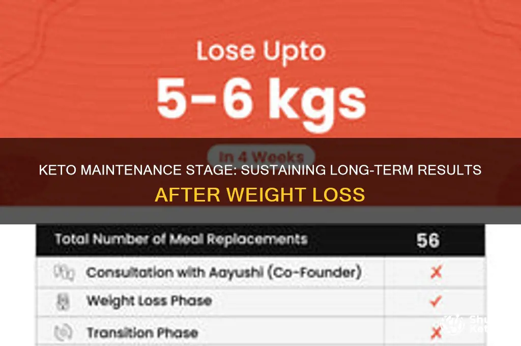 is there a maintance stage for keto diet