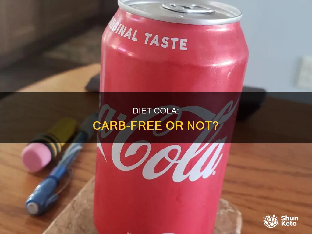 is there carbs in diet cola