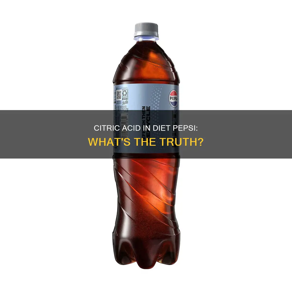 is there citric acid in diet pepsi