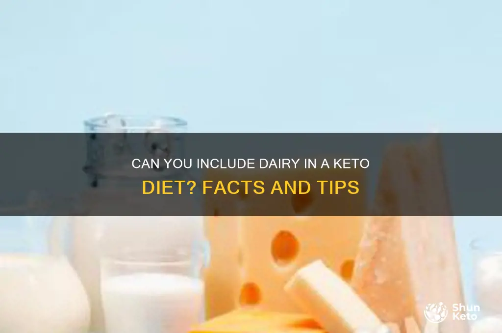 is there dairy in keto diets