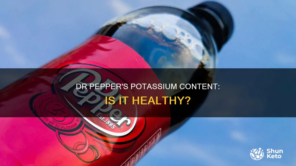 is there potasium in diet dr pepper