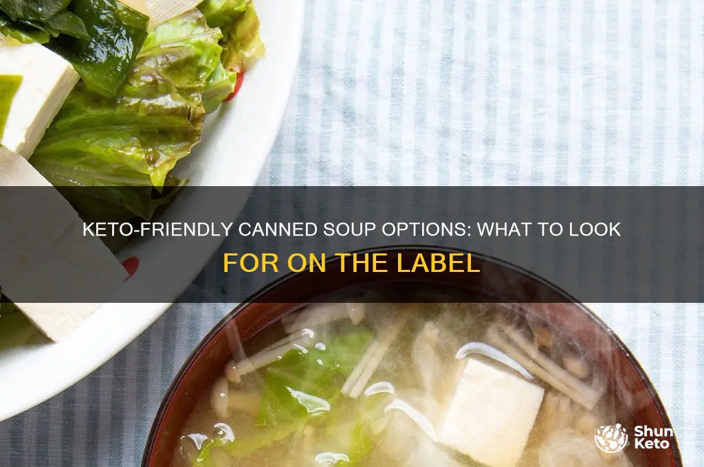 is there sny canned soup on the keto diet