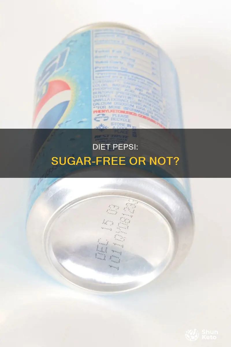 is there sugar in diet pepsi