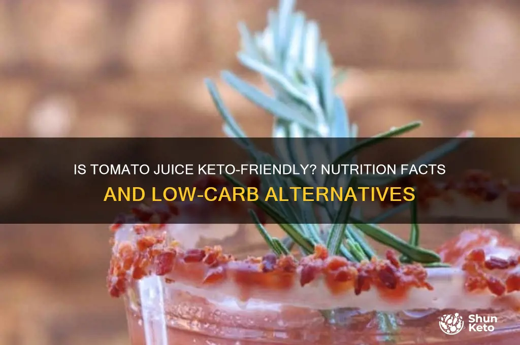 is tomato juice keto