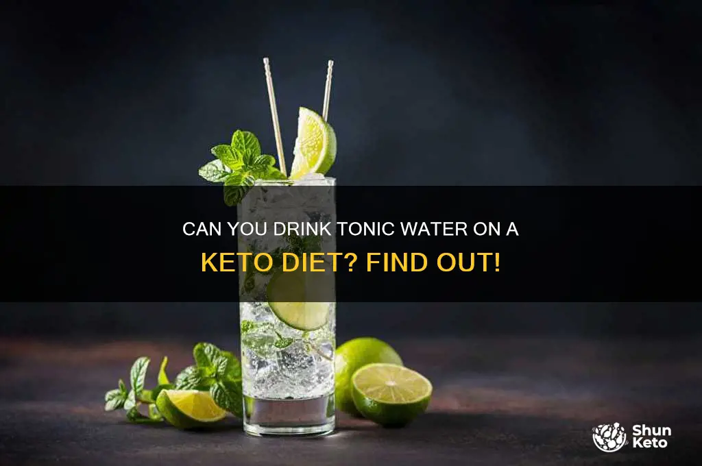 is tonic water allowed on keto diet