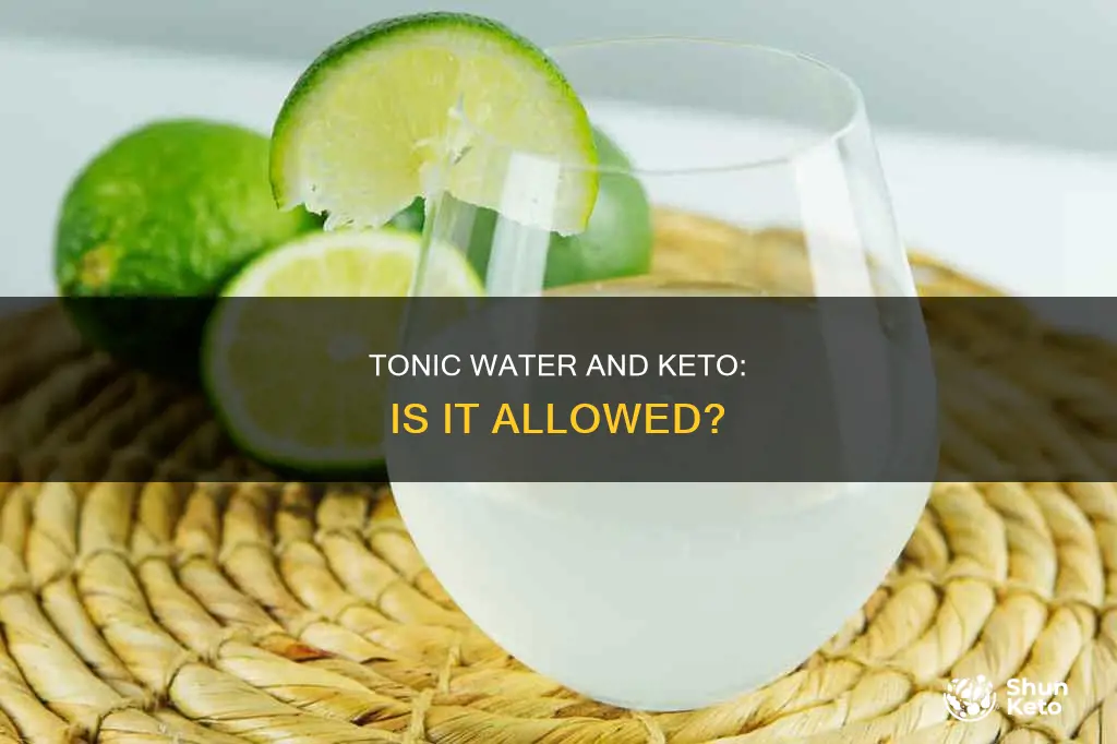 is tonic water allowed on keto