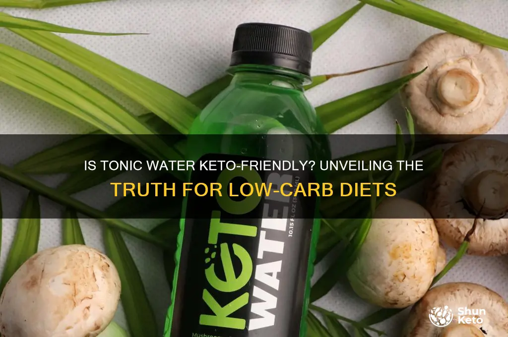 is tonic water keto