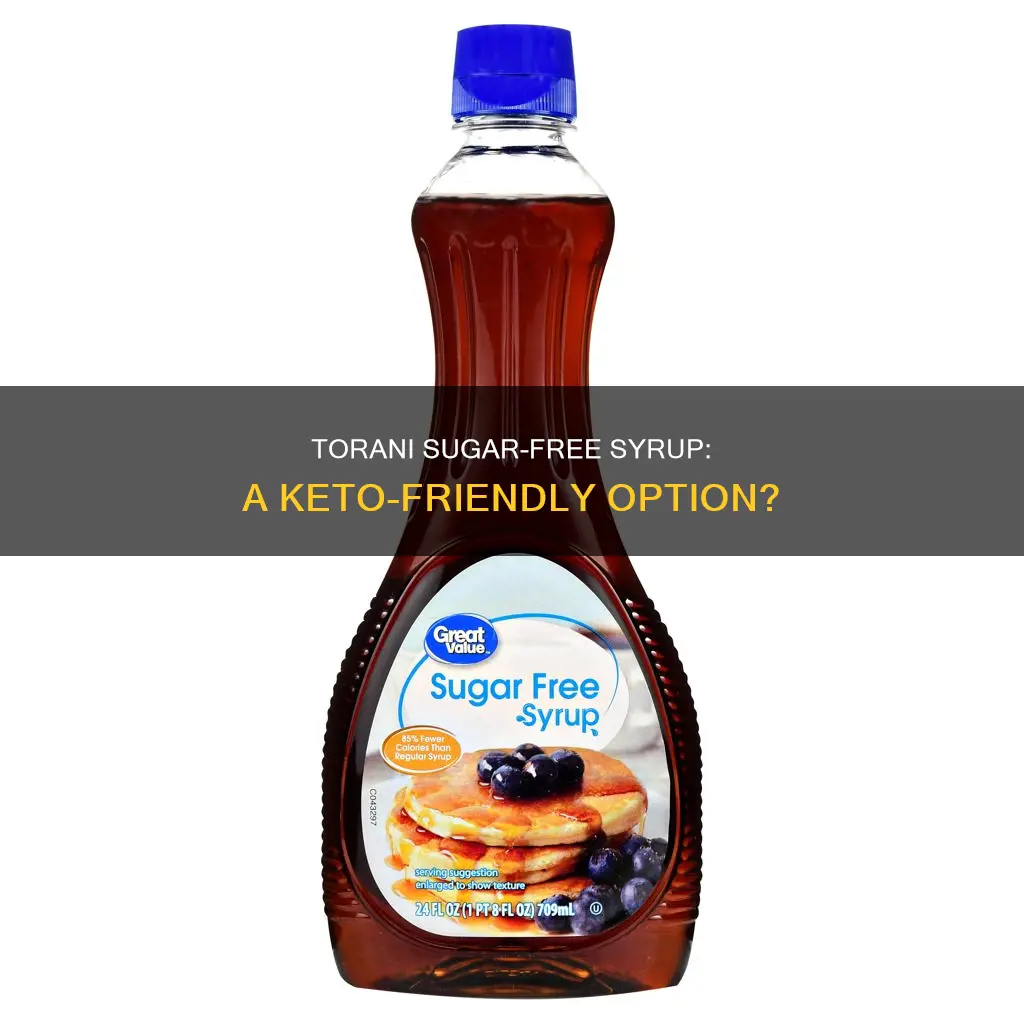 is torani sugar free syrup keto