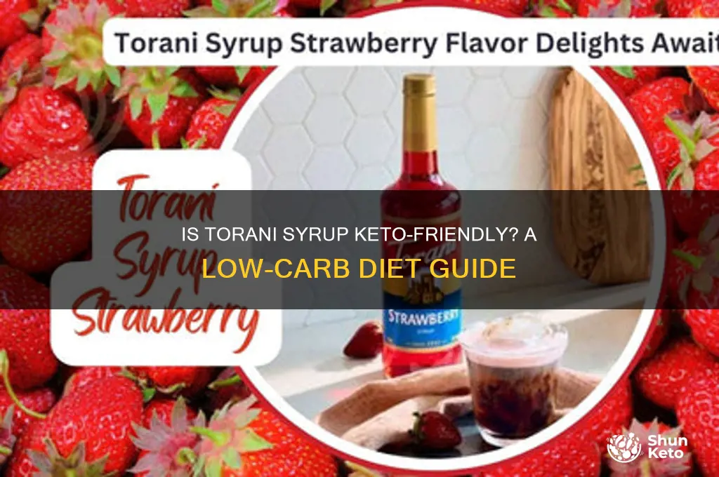 is torani syrup ok on keto diet
