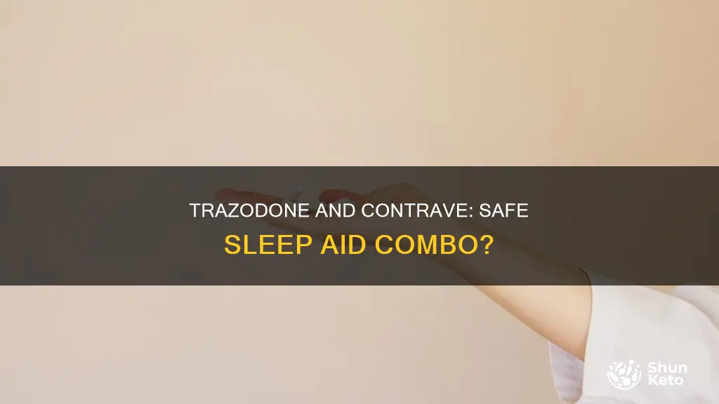 is trazodone safe for sleeping if taking diet pill contrave