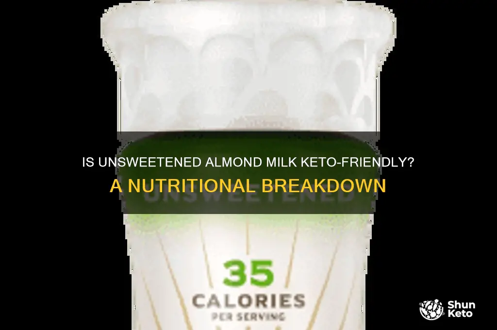 is unsweetened almond milk keto