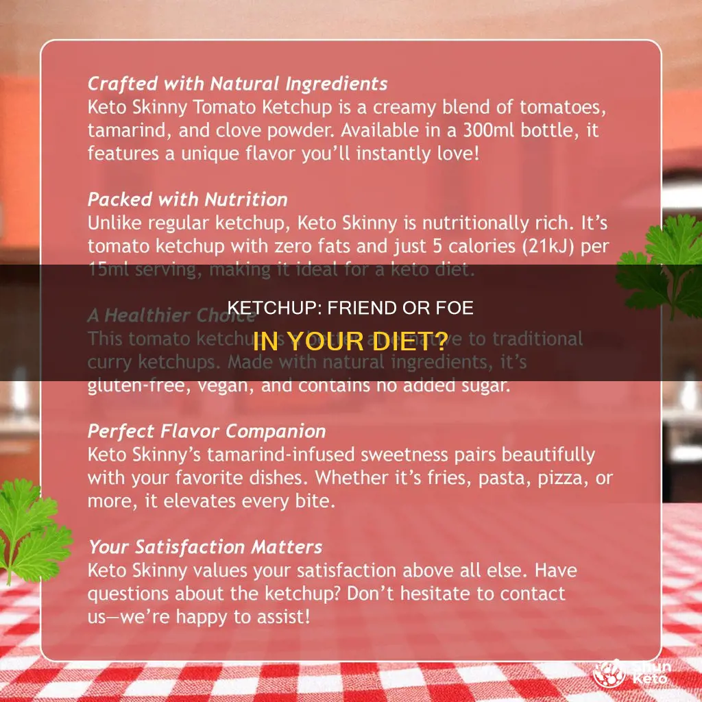 is using ketchup ok during a diet