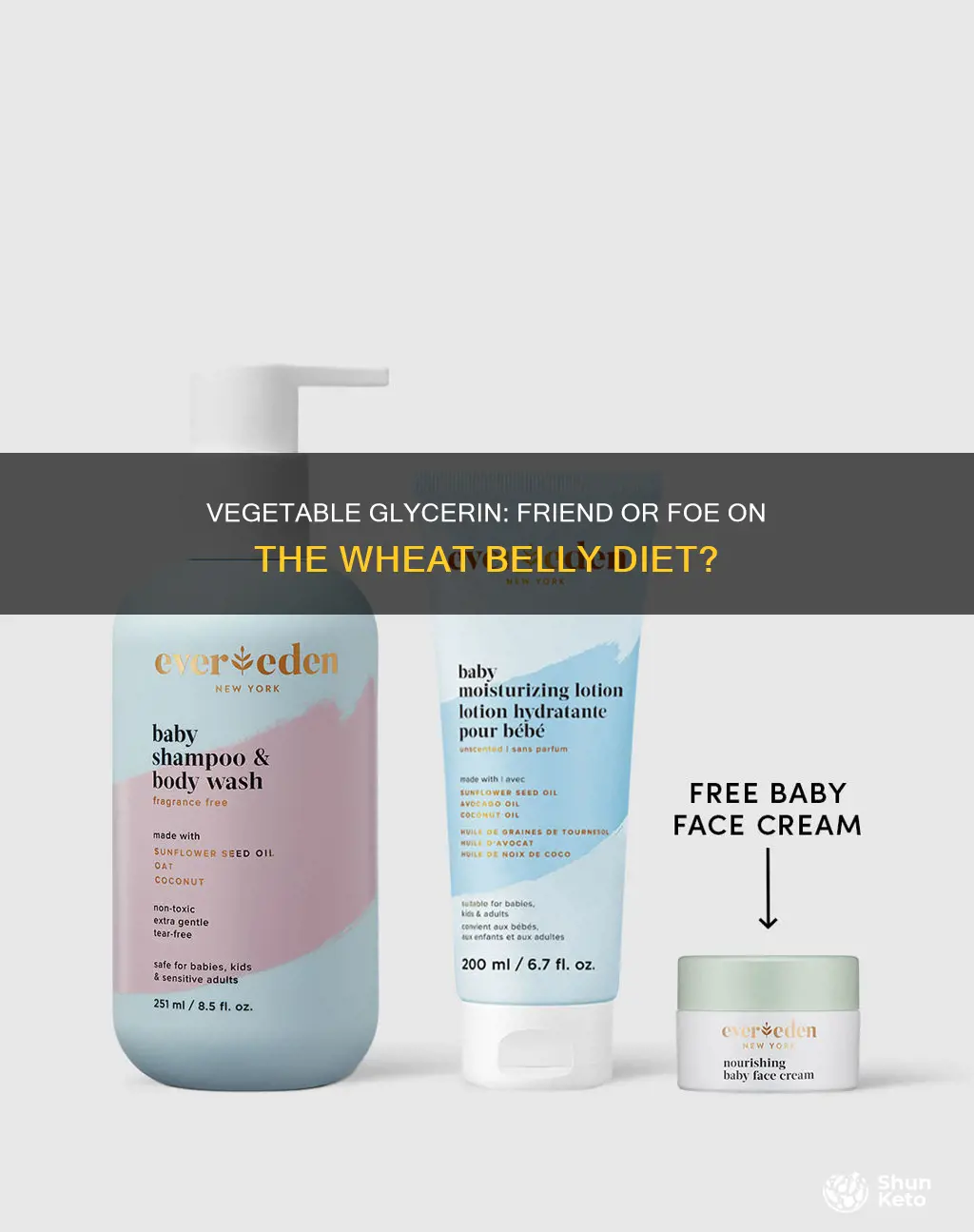 is vegetable glycerin ok on wheat belly diet