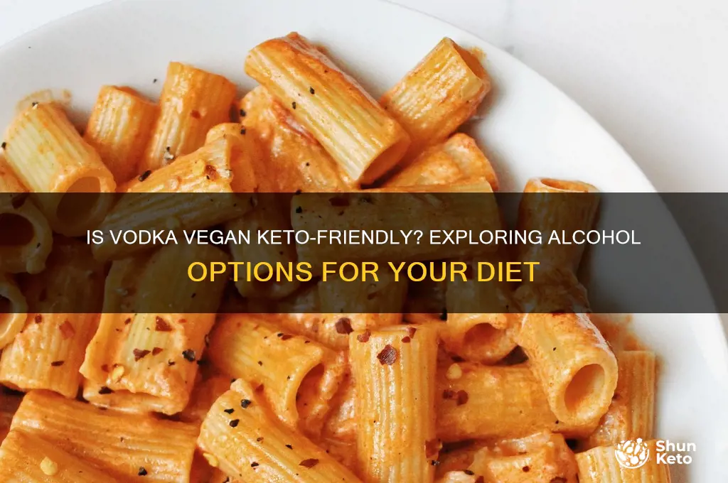 is vodka allowable in a vegan keto diet