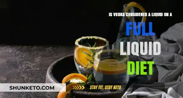 Can Vodka Mix With a Full Liquid Diet?
