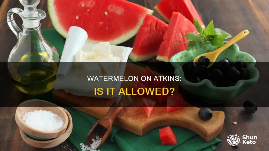 is watermelon allowed on atkins diet