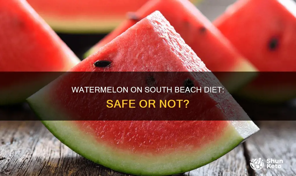 is watermelon allowed on the south beach diet