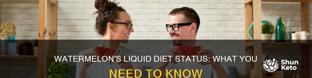 is watermelon considered a liquid diet