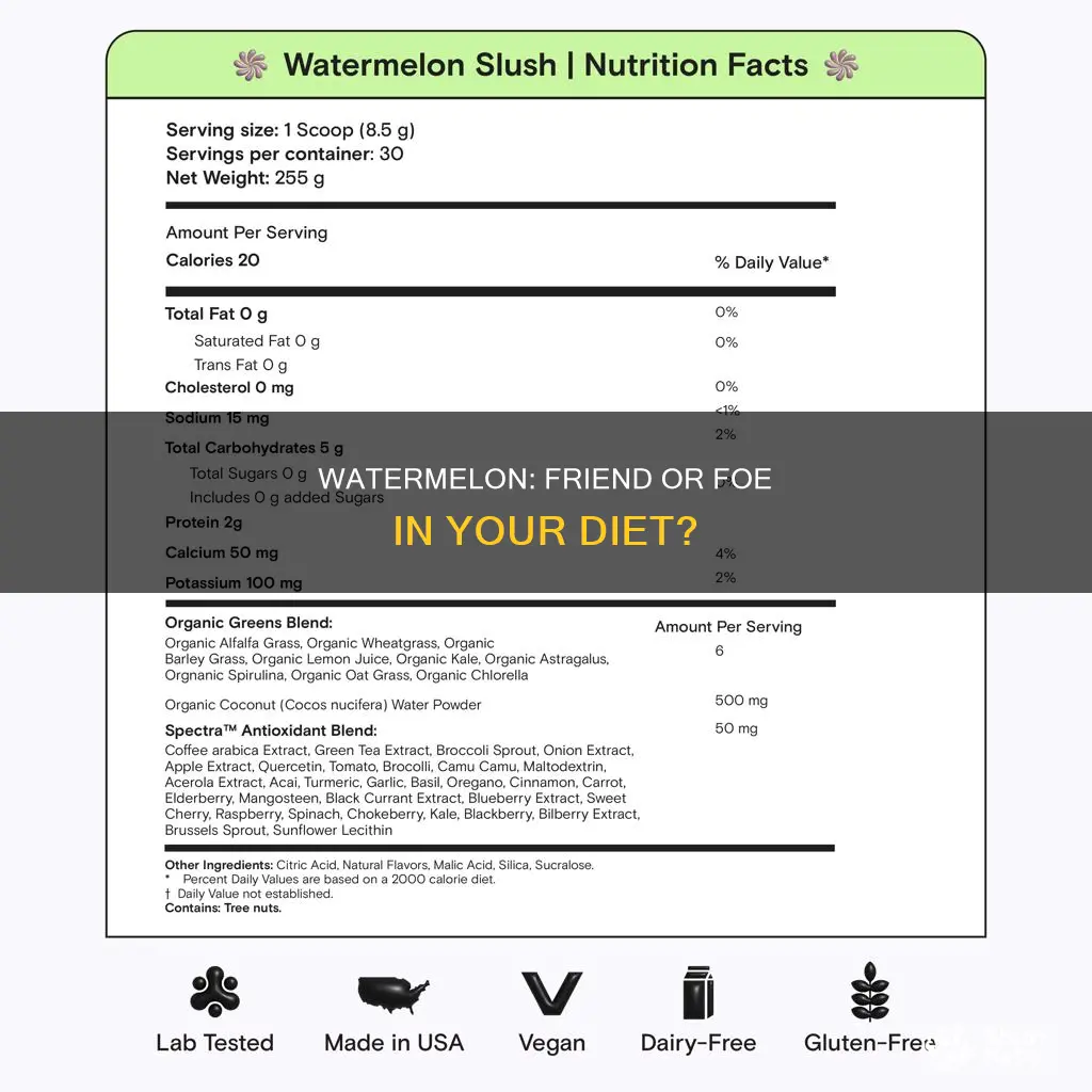 is watermelon ok for diet