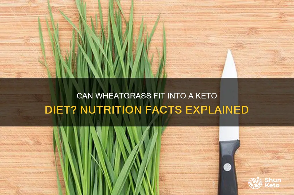 is wheatgrass in a keto diet