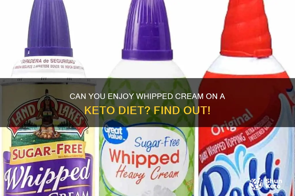 is whipped cream allowed on keto diet