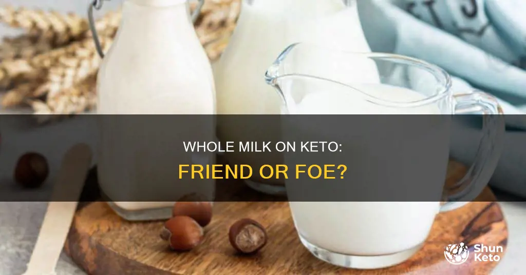 is whole milk allowed on keto