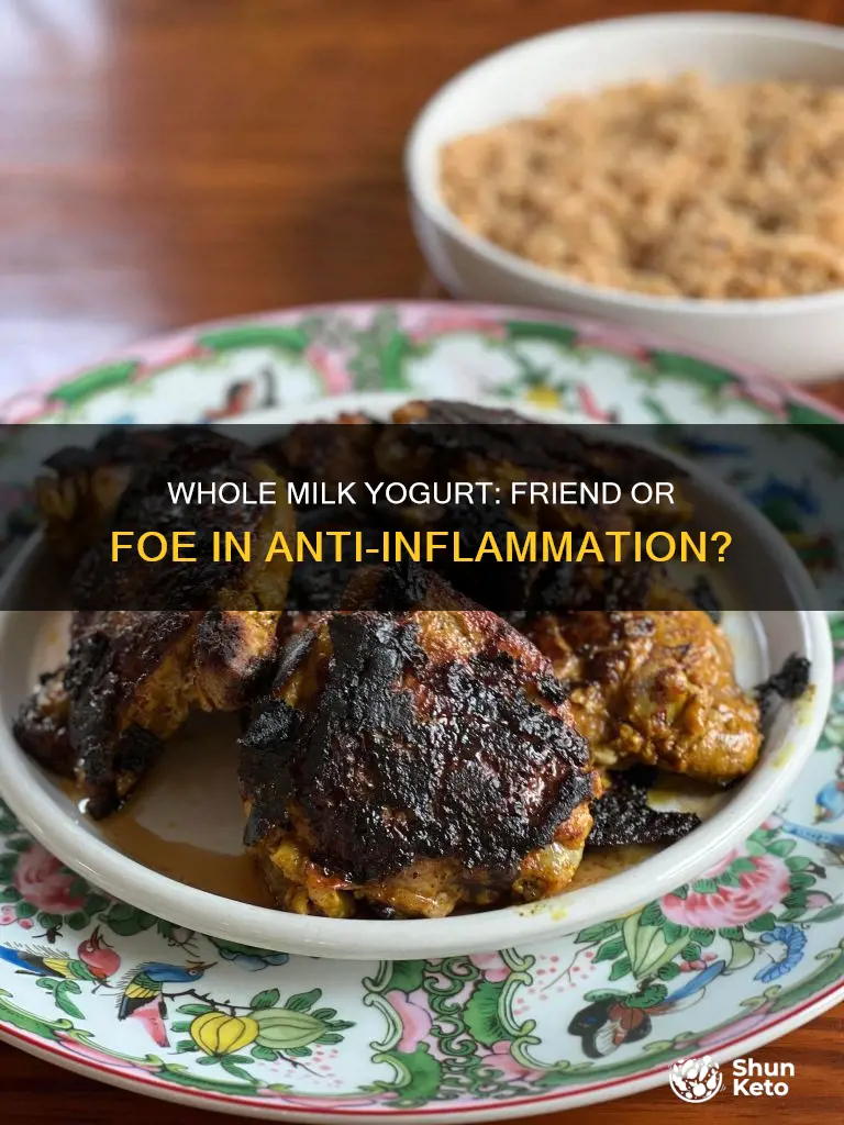 is whole milk yogurt ok for anti inflammation diet