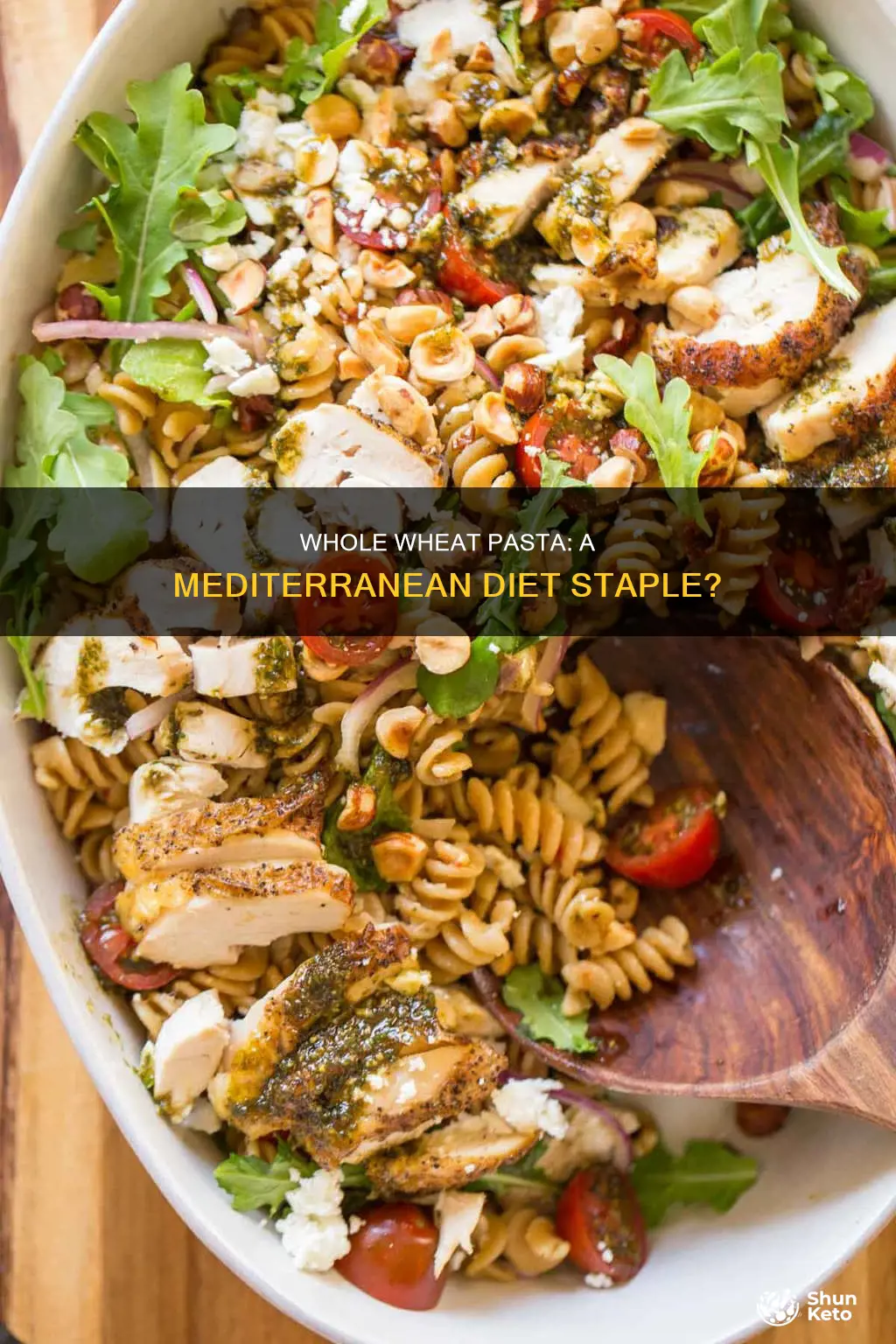 is whole wheat pasta ok on mediterranean diet