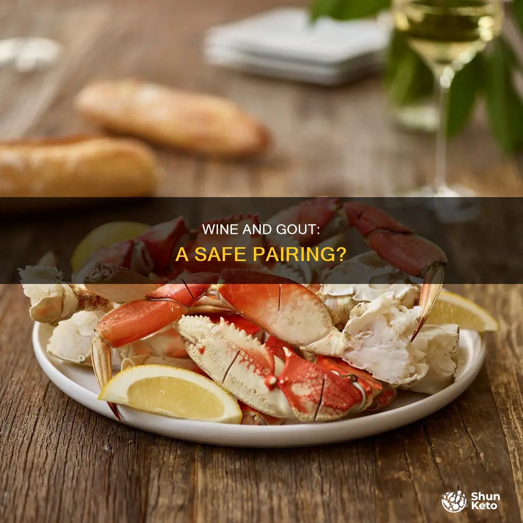 is wine ok for gout diet