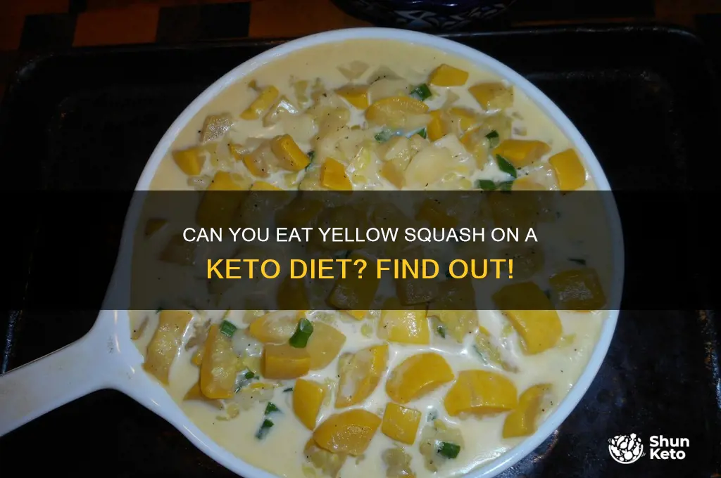 is yellow squash allowed on keto diet