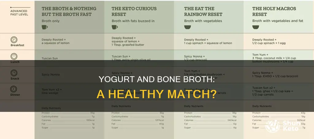 is yogurt allowed on a bone broth diet