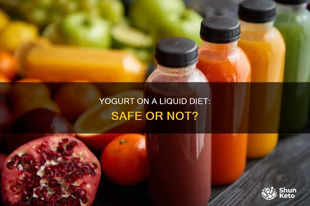 is yougurt okay on a liquid diet