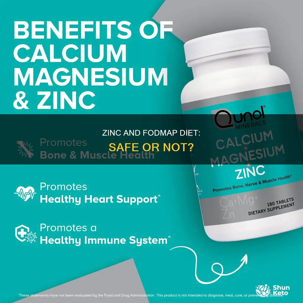 is zinc ok to take on fodmap diet