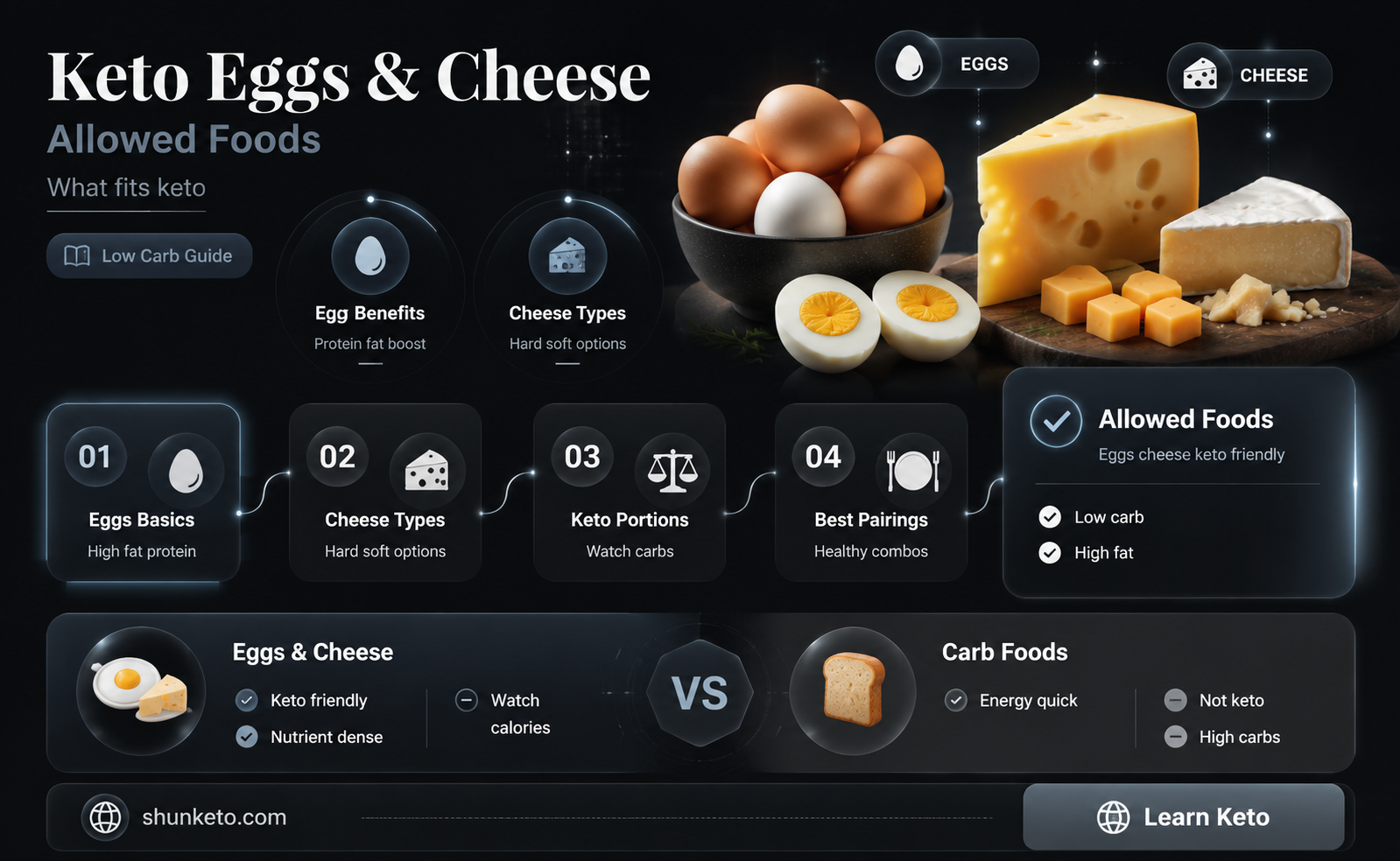 are eggs cheeses ok on keto diet