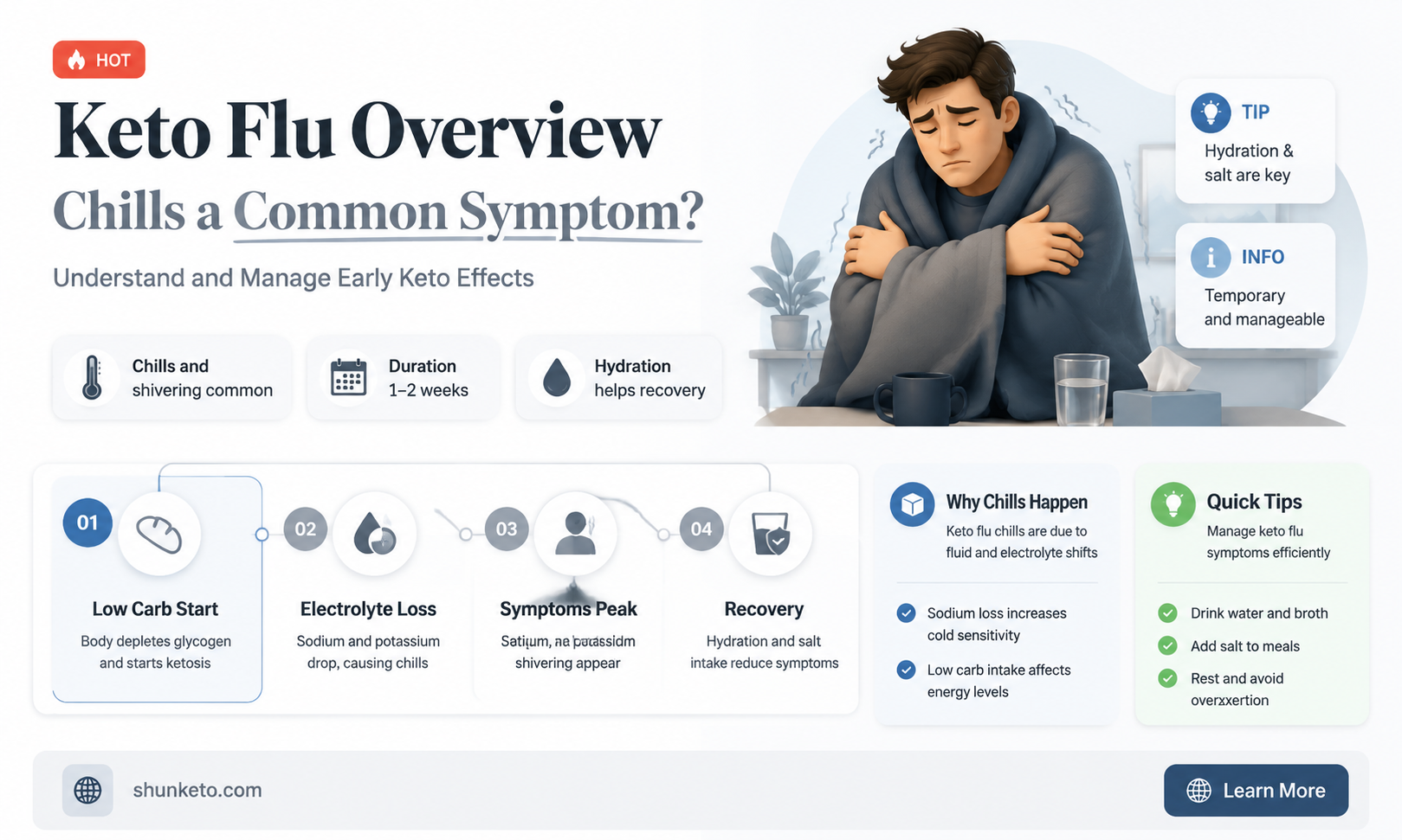 are chills a symptom of keto flu