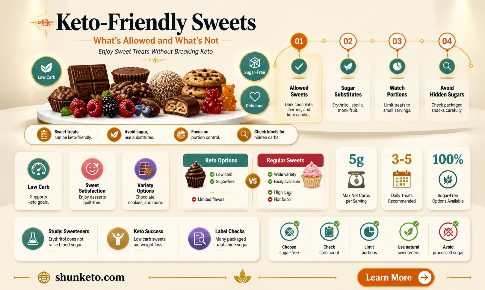 are any sweets allowed on keto