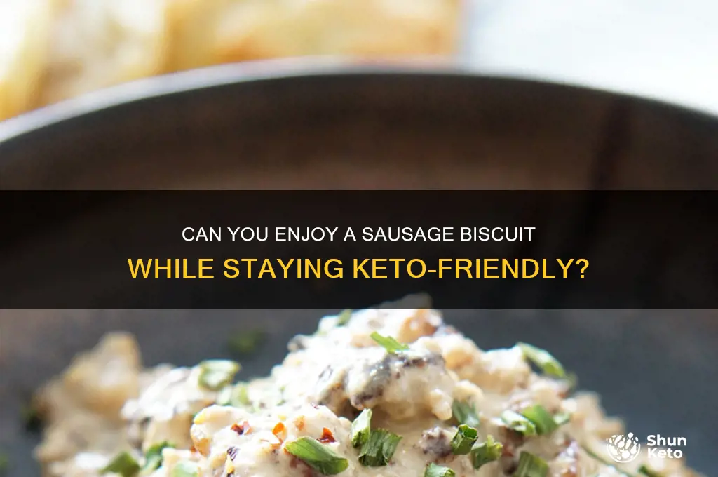 may i eat a sausage biscuit on a keto diet