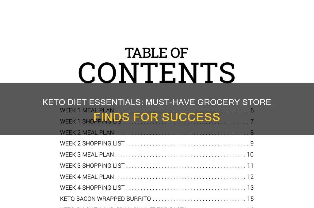 must for keto diet grocery store