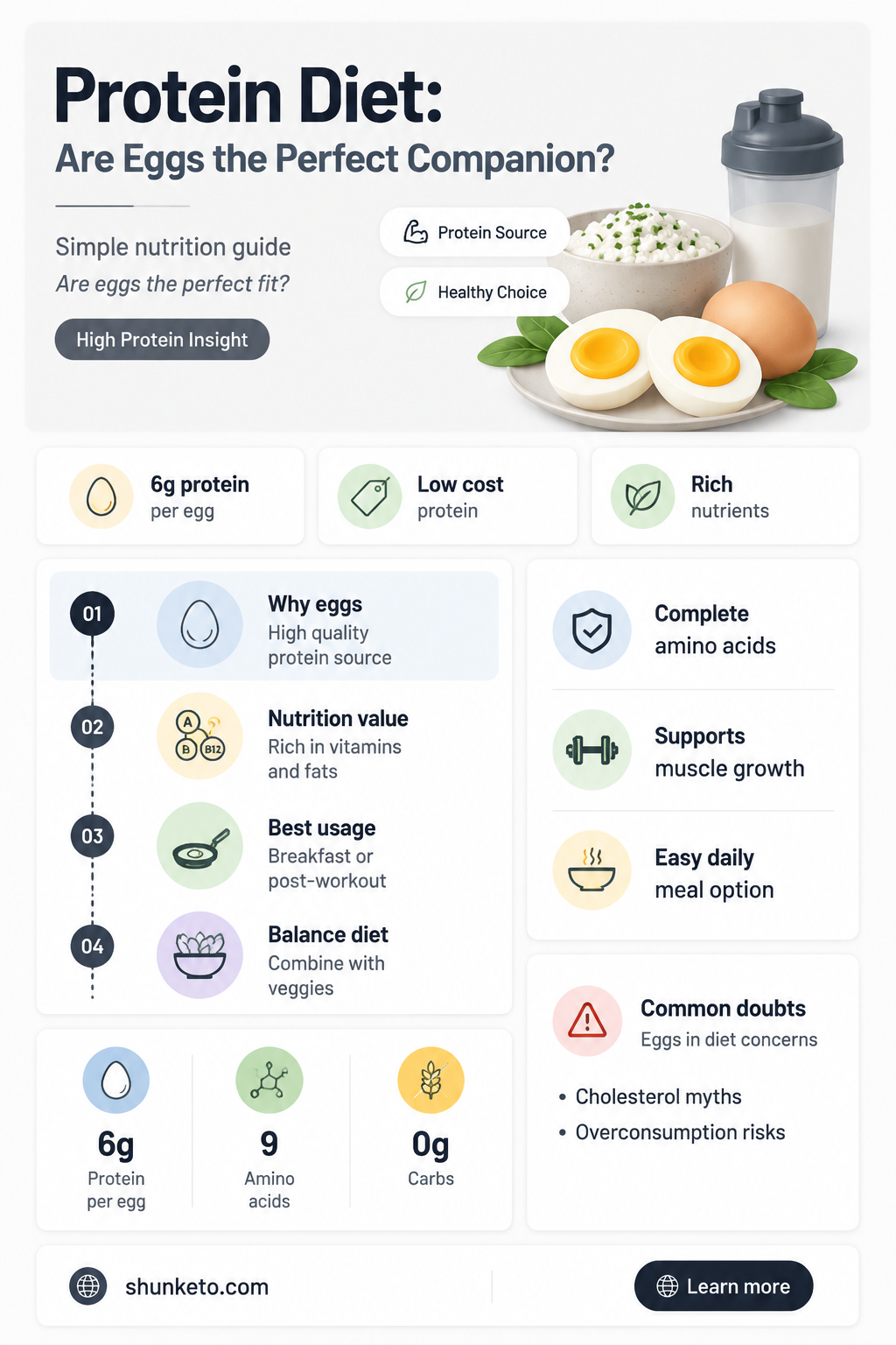 are eggs on protein diet